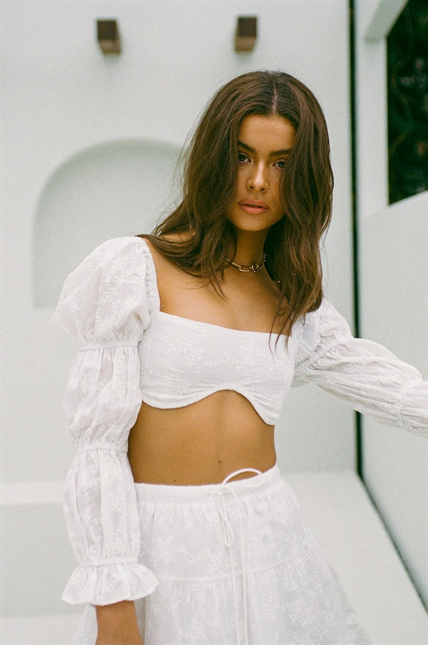 SAMPLE-Sutton Top - Embroidered