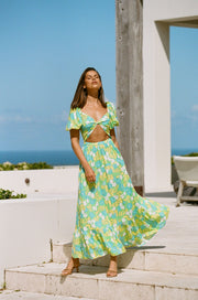 SAMPLE-Belle Maxi Dress - Bryony Tropical