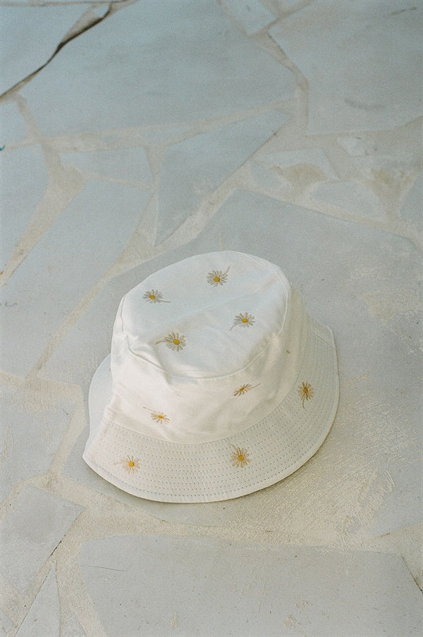 Daisy Hat - White