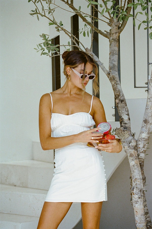 SAMPLE-Pana Dress - White