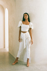 SAMPLE-Amari Pants - White