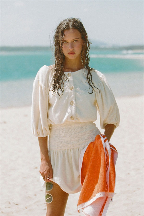SAMPLE-Isle Dress - Towelling