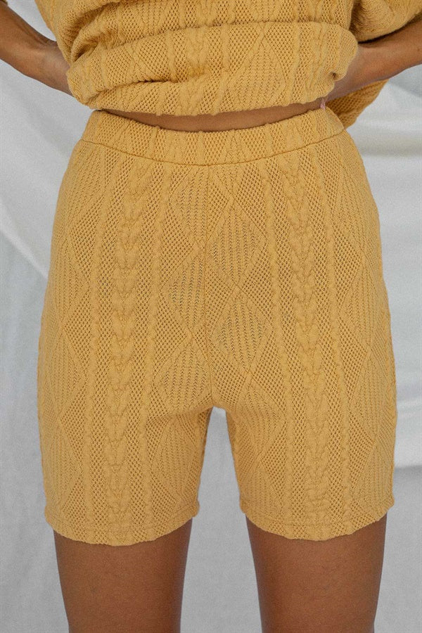 SAMPLE-Archer Bike Shorts - Tan Cable