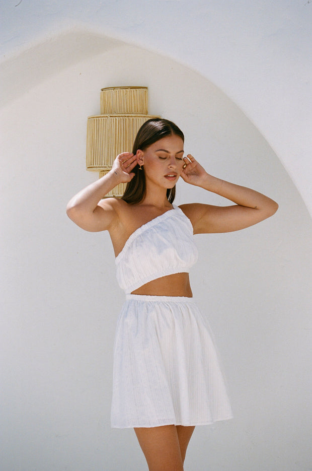 SAMPLE-Rome Dress - White