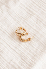 18K Twirl Earrings