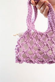 Braided Micro Bag - Violet