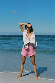 Chunky Panama Shorts - Pink
