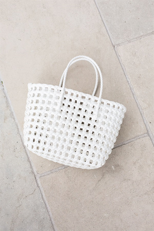 Elli Basket Tote - White