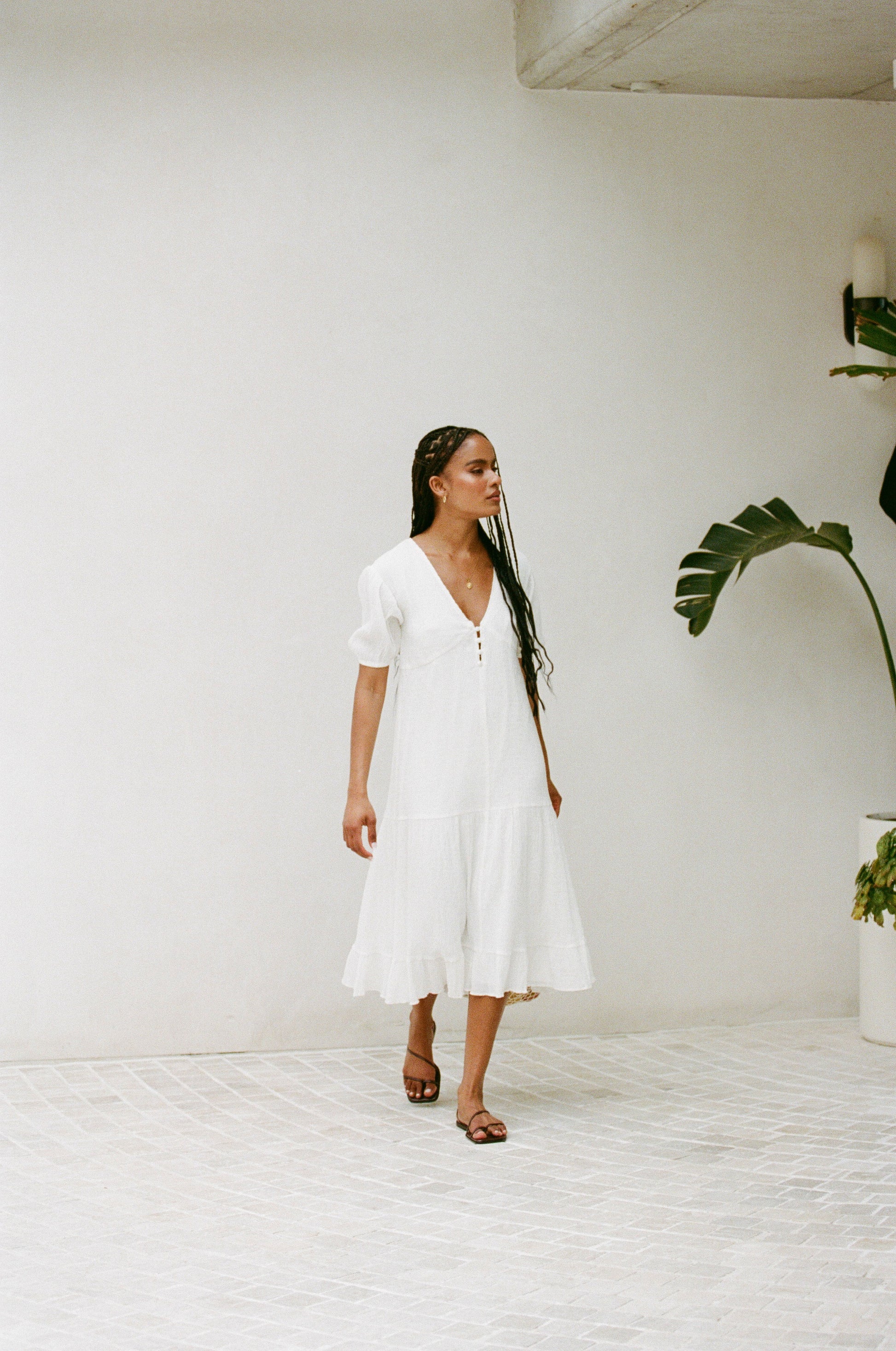 SAMPLE-Vittoria Dress - White