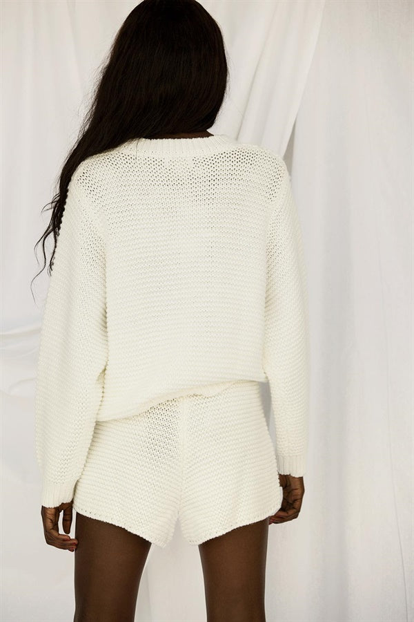 SAMPLE-Noelle Knit Shorts - Dew