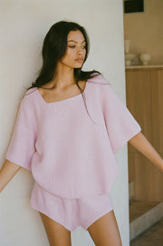 Sevina Knit Top - Pink