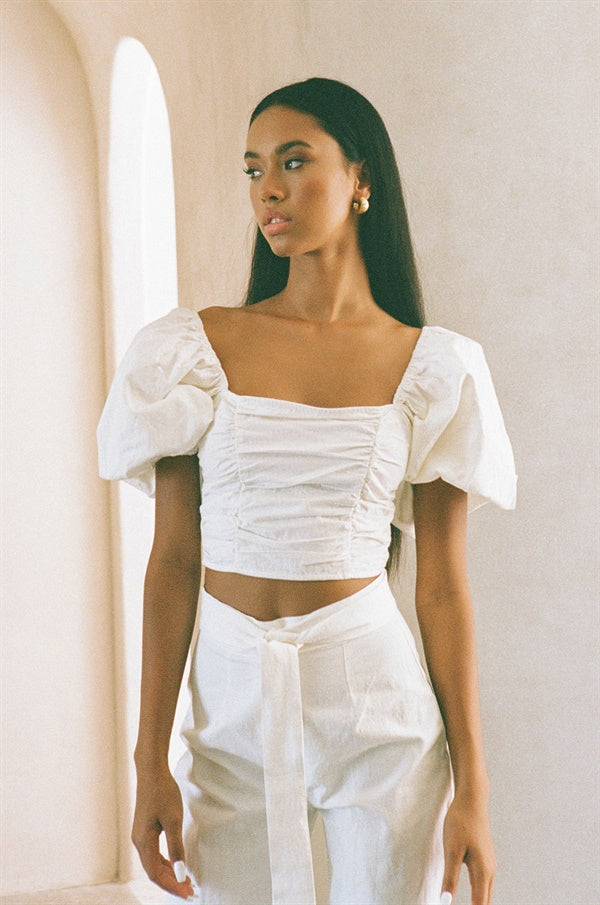 SAMPLE-Amari Pants - White