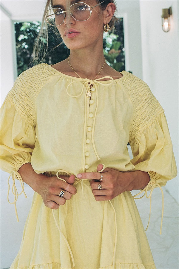 SAMPLE-Anouk Dress - Yellow – SABO