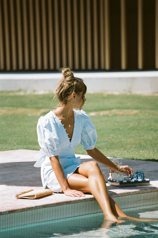 SAMPLE-Kori Dress - Blue