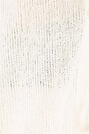 SAMPLE-Kase Top - White Knit